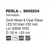 Sieninis šviestuvas PERLA 9695204 dimeriuojamas